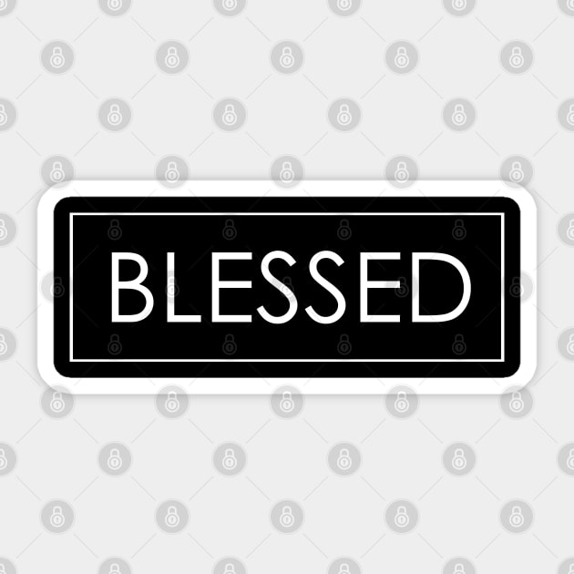 Blessed Sticker by Dojaja